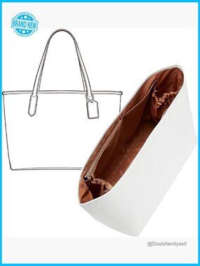 Lightweight Tote Bag Organizer Insert with Laptop Compartment & Cup Holder